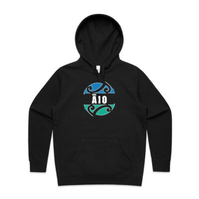 AIO -Womens Black Hoodie Thumbnail