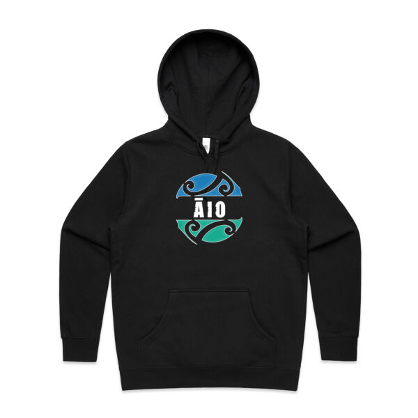 AIO -Womens Black Hoodie Thumbnail