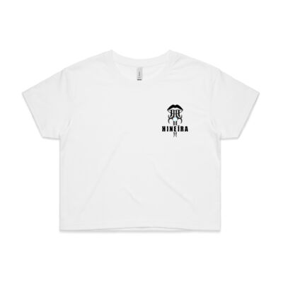 Womens White Crop - Hineīra Thumbnail