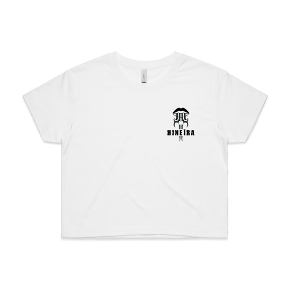 Womens White Crop - Hineīra Thumbnail